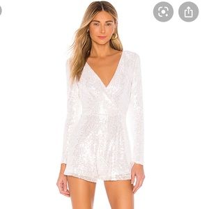 Superdown Devonne Surplice Romper